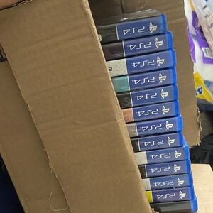 Sony PS4 Game Set with Blue Cases